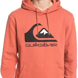 Quiksilver Comp Logo - Felpa con Cappuccio da Uomo(Red)