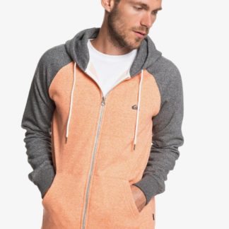 Quiksilver EveryDay Zip up Hoodie - Felpa con Cappuccio e Zip da Uomo (Flamingo)