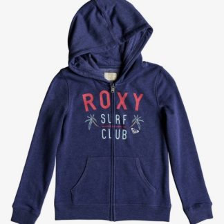 Roxy The Endless Round Deep Cobalt - Felpa Con Cappuccio e Zip da Ragazza (Copia)