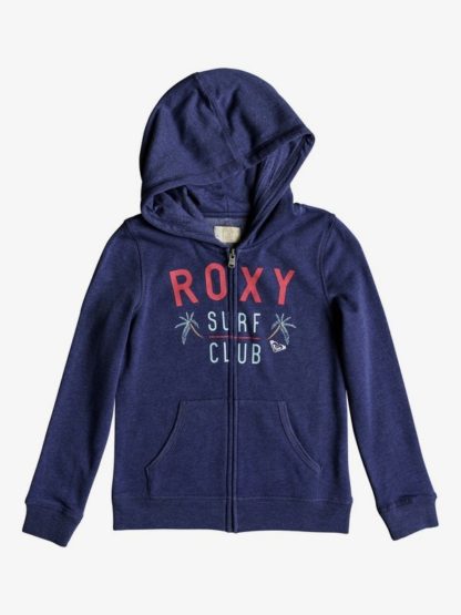 Roxy The Endless Round Deep Cobalt - Felpa Con Cappuccio e Zip da Ragazza (Copia)