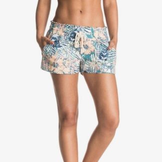 roxy Ocean Side Printed - Pantaloncini da Donna Elastico in Vita