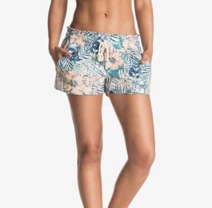 roxy Ocean Side Printed - Pantaloncini da Donna Elastico in Vita