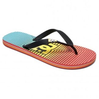 Dc Shoes Spray Graffik Stripe Citrus - Infradito Da Uomo